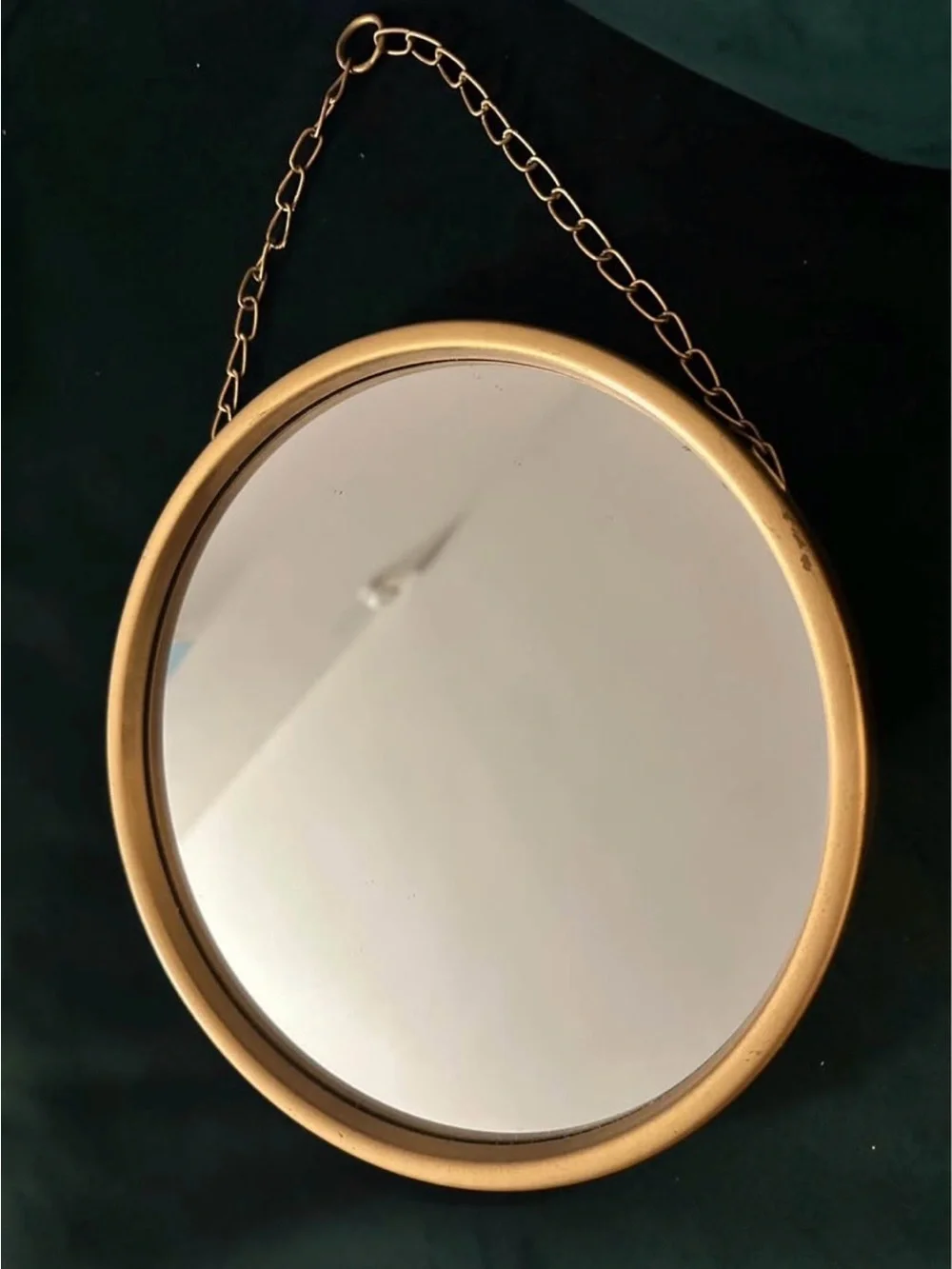 Gold Round Hanging Wall Mirrors - Set of 3